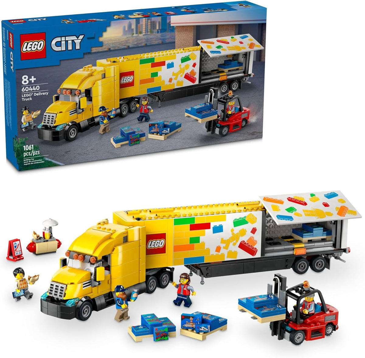 LEGO Camión de reparto amarillo de la ciudad viene con un