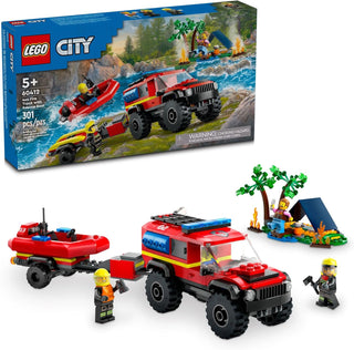 LEGO City Fire Rescue Boat Building Set Juguete flotante