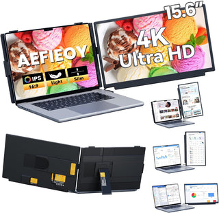 Extensor de pantalla para portátil mejorado, monitor portátil dual...