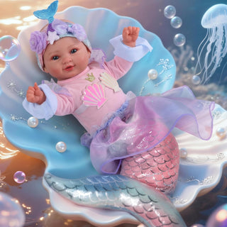 BABESIDE Muñeca de sirena para niñas de más de 3 años, muñecas de b...