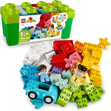 LEGO DUPLO 10913 - Caja de ladrillos clásica con caja de almacenamiento, gran juguete educativo para niños pequeños de 18 meses y más, nuevo 2020 (65 piezas)