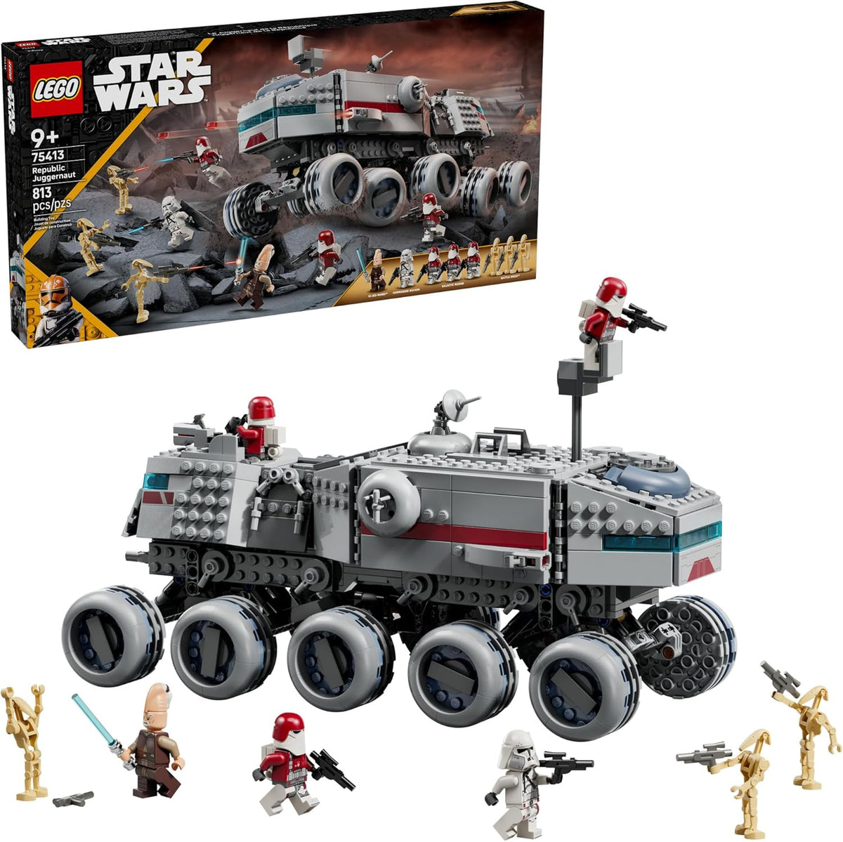 LEGO Star Wars: The Clone Wars Republic Juggernaut - Juguete de con...