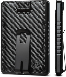 SERMAN BRANDS Slim RFID Blocking Wallet with Money Clip - Metal Min...