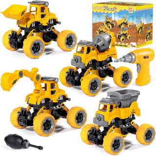 LUDILO 4 juguetes desmontables para niños de 4 años de edad, juguet...