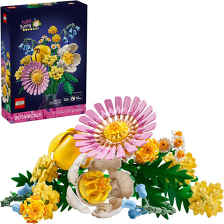 LEGO Botanicals - Juego de ramo de flores pequeñas y soleadas, arreglo floral de bricolaje, decoración del hogar, regalo para cumpleaños, juguete de construcción para niños a partir de 9 años