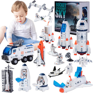 Wbzle Juguete astronauta de exploración espacial grande para niños,...