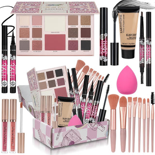 Kit de maquillaje para mujeres, adolescentes, niñas, kit completo d...