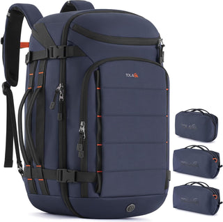Tolaccea - Mochila de viaje de 40 l, unisex, con 3 cubos de embalaj...