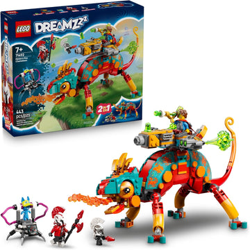 LEGO DREAMZzz - Juguete de construcción de camaleón de fuego de Mateo, juego de simulación para niños, a partir de 7 años, juguete de narración para niños y niñas, 2 modos de construcción para juegos