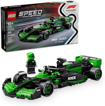 LEGO Speed Champions Kick Sauber F1 Team C44 - Juego de construcción para niños, niños y niñas, a partir de 10 años, auto de juguete para fanáticos de la F1, idea de regalo para cumpleaños, 77247