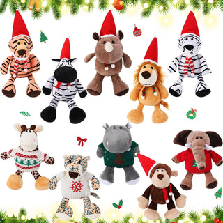 HyDren Juego de 10 animales de peluche de safari de 9 pulgadas y el...