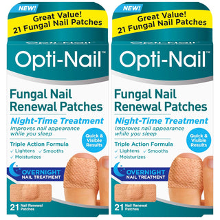 Opti-Nail Parches Renovadores de Uñas con Hongos - 21 Parches (Pack...