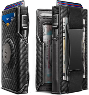 KEMISANT Billetera Airtag para hombre, delgada con bolsillo frontal...