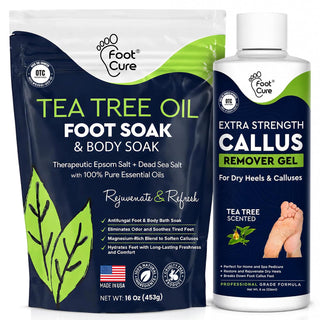 Kit de gel para remojar pies y callos de árbol de té, gel removedor...
