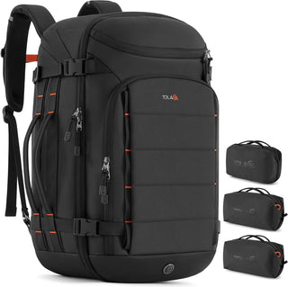 Tolaccea Mochila de Viaje Carry On 40L, Mochila para Laptop con 3 C...