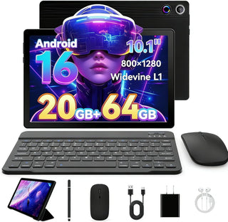 Última tableta Android 16 actualizada de 10.1 pulgadas con pantalla...