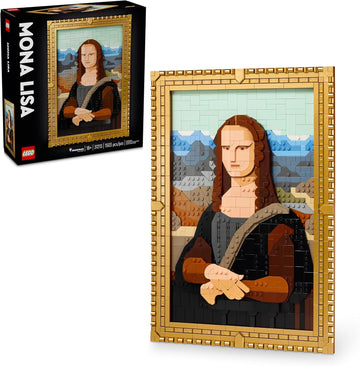 LEGO Art Mona Lisa Juego de construcción – Exhibición de pared Leonardo da Vinci, a partir de 18 años – Manualidades para hombres y mujeres – Ideal para los amantes de los rompecabezas y el arte –