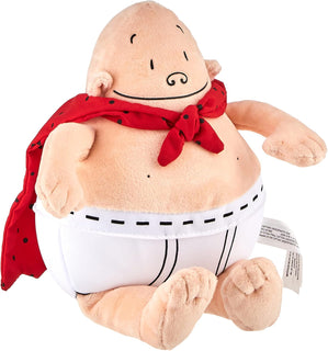 MerryMakers Captain Underpants - Juguete suave de superhéroe, 10 pu...