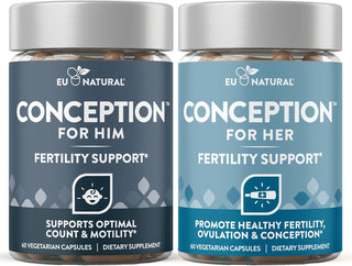 Conception Fertility for Her & Him Paquete - Combo de suplementos d...