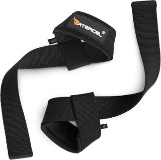 Correas de Levantamiento Pro Gym Reaper, Negras, 2.5Mm de Grosor y Costura Reforzada para Peso Muerto y Dominadas
