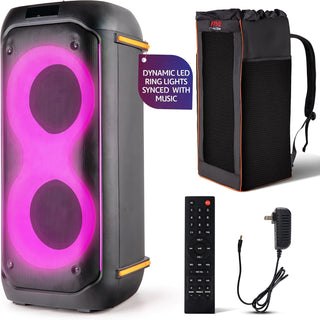 Pyle Sistema de altavoces PA compacto Bluetooth para fiestas, máqui...
