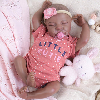 Milidool Muñeca Reborn Baby Girl de 18 pulgadas, realista, afroamer...