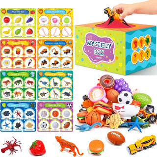 JoyCat Montessori - Caja de clasificación sensorial con 48 objetos...