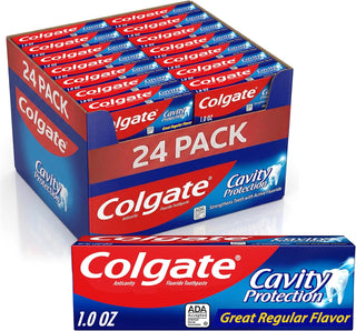 Colgate Pasta dental para protección de caries con flúor, sabor men...