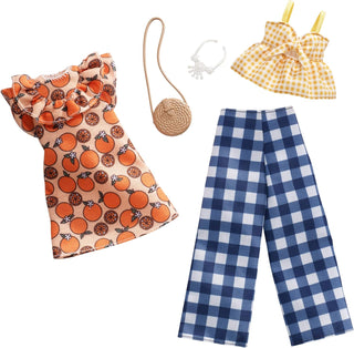 Barbie Ropa: 2 trajes de muñeca incluyen un vestido, top y pantalon...