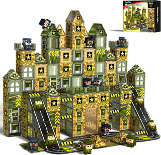 GobiDex 100 piezas de azulejos magnéticos, juguetes de carretera y...