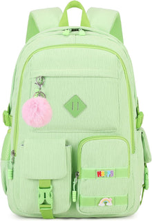 BLUWEI Mochila para computadora portátil para niñas, bolsa de pana...