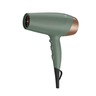 Remington Botanicals™ Secador de Pelo Cerámica, 6 Niveles de Calor, Toma Fría, Verde