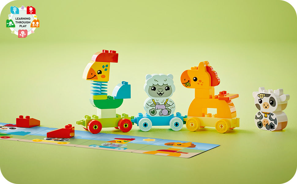 LEGO DUPLO My First Animal Train Building Set and Horse