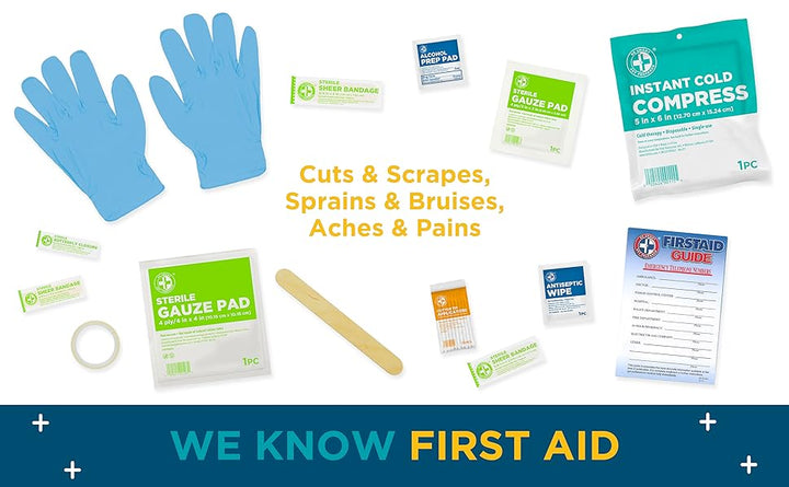 Be Smart Get Prepared Kit de primeros auxilios de 110