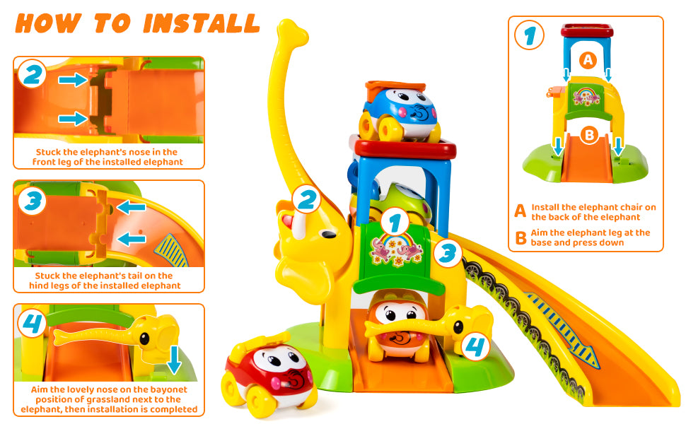 Marstone Juguetes para niños y niñas de 1 a 2 años tobogán