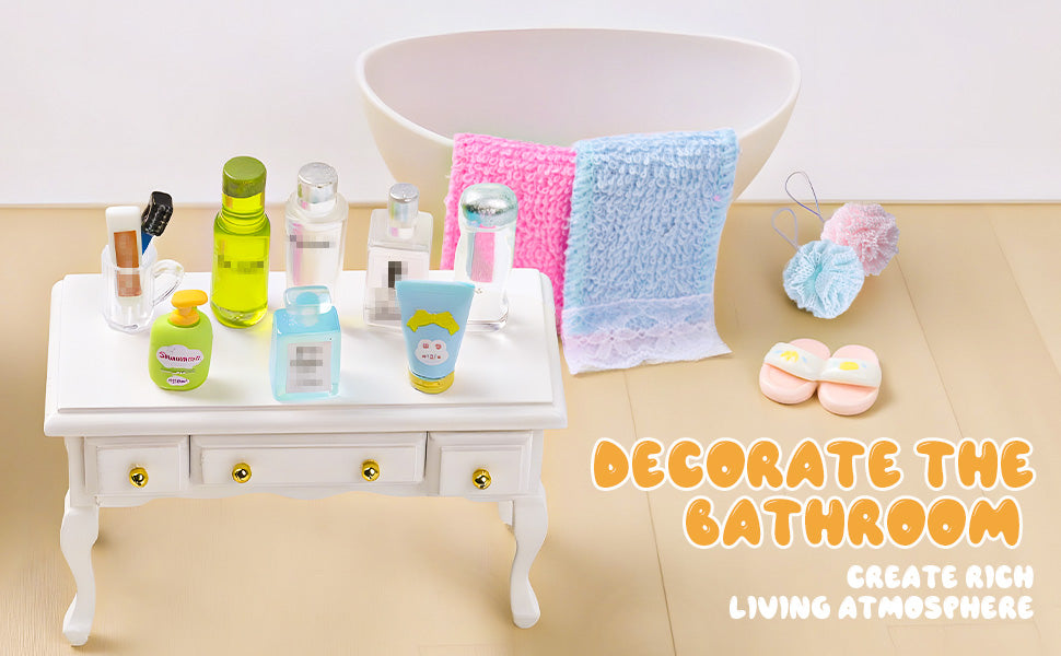 Juego de 76 piezas de accesorios para casa de muñecas en