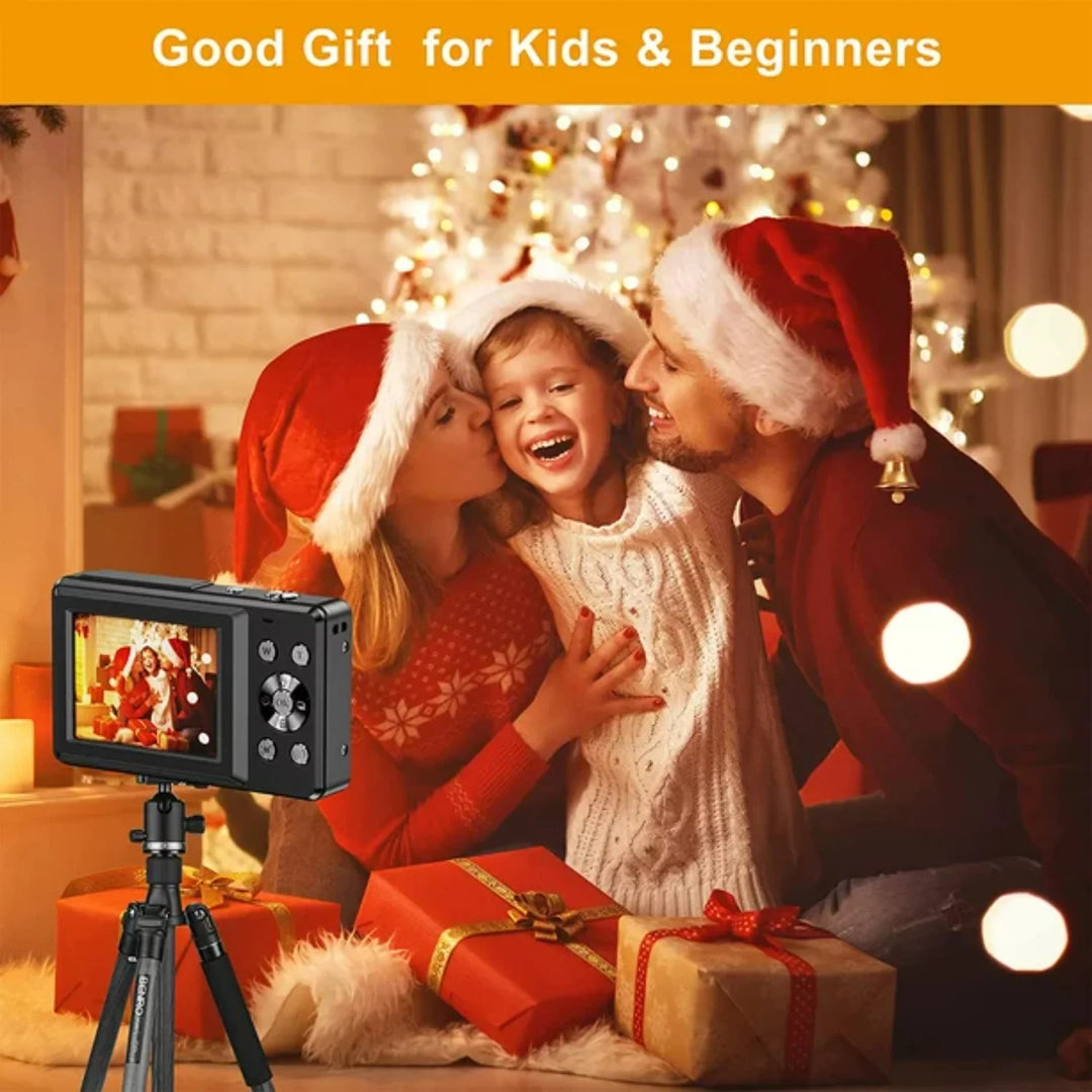 1080P Digital Camera 44MP 16X Digital Zoom Compact Point and Shoot Camera Portable Small Camera Starter Camera for Teens Students Boys Girls Seniors