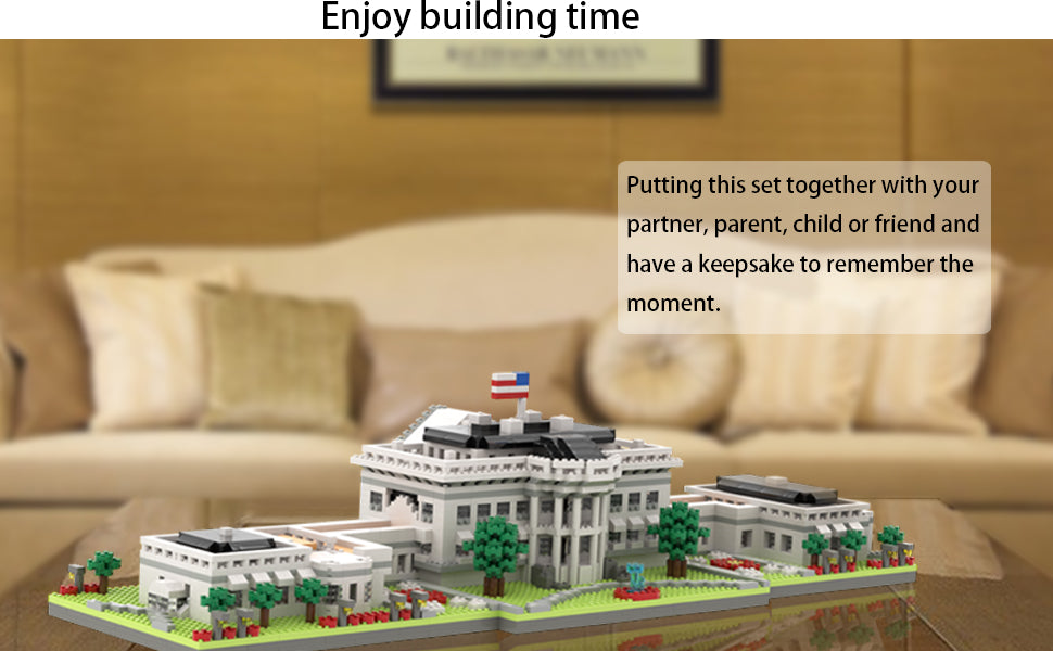 SEMKY Micro Mini Blocks White House Famous Landmark Model Set, (3000 piezas)