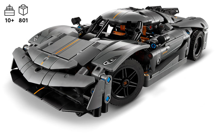 Lego Technic Koenigsegg Jesko Absolut - Hipercar gris