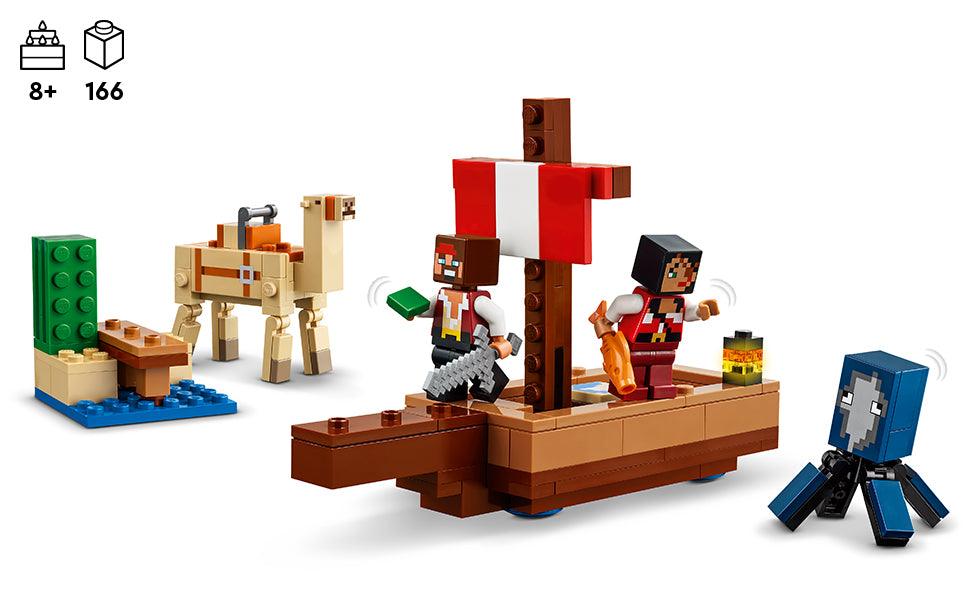 LEGO Minecraft The Pirate Ship Voyage juego de juguete de