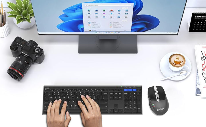 Arteck HB192 Teclado Bluetooth universal multidispositivo