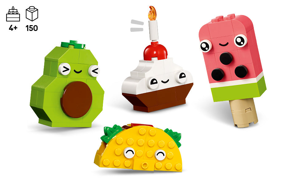 LEGO Classic Creative Food Friends - Juego de juguetes de