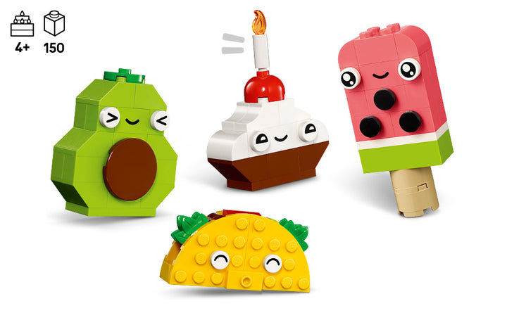 LEGO Classic Creative Food Friends - Juego de juguetes de