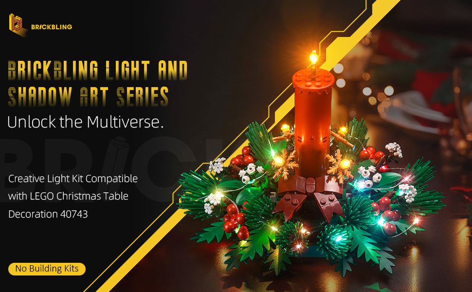 BrickBling Luz LED compatible con Lego decoración de mesa