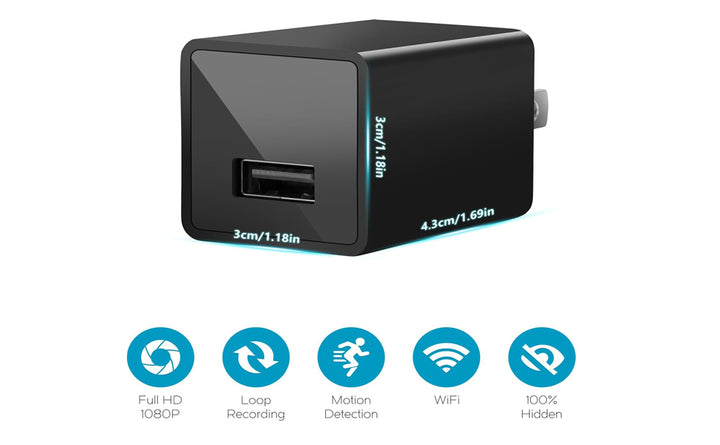 USHJNV Cámara espía inteligente inalámbrica pequeña 1080P