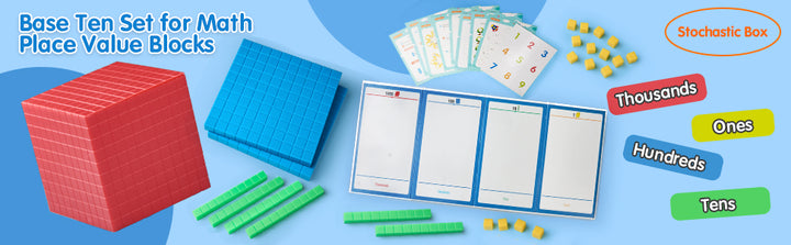 stochastic box Base Ten Blocks Plastic 143 piezas