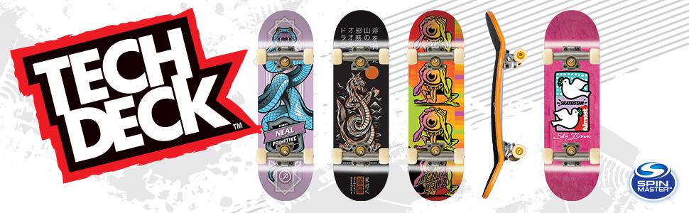TECH DECK Ultra DLX - Juego de 4 patinetas reales mini