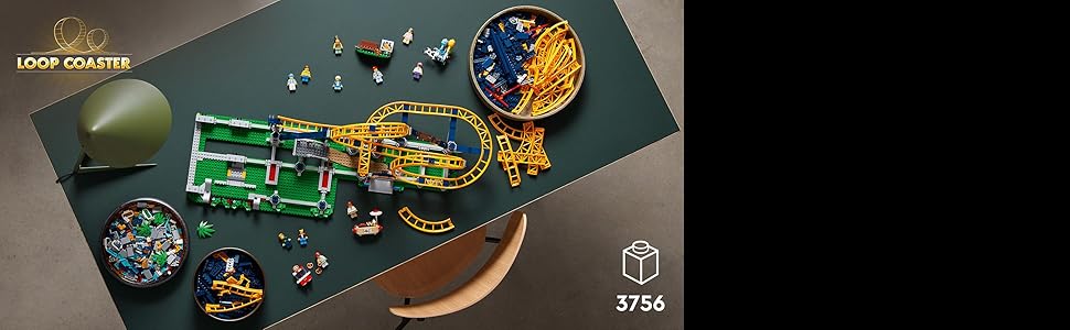 LEGO Icons Loop - Juego de posavasos 10303 kit de