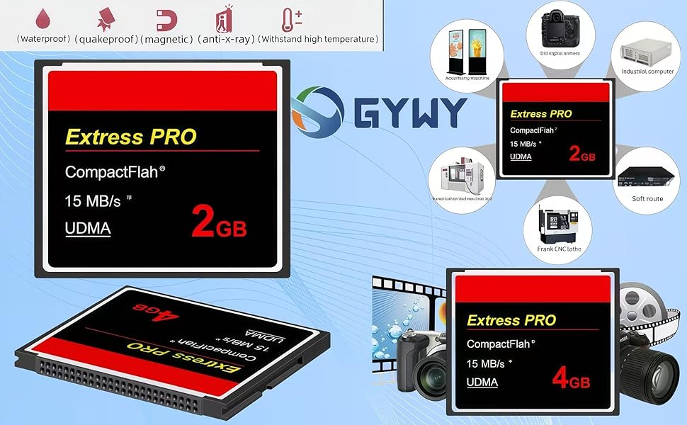 Tarjeta UDMA HighSpeed CF de 4 GB Rendimiento para cámaras