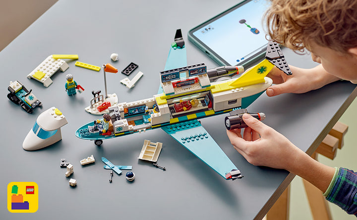 LEGO Juguete de construcción de avión de ambulancia aérea